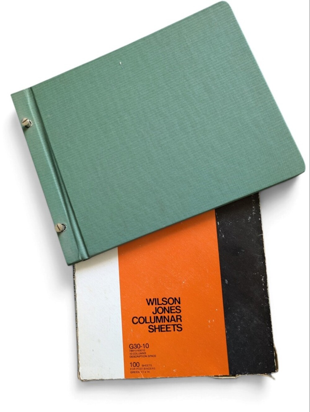 VINTAGE Accounting Book 12x14 Wilson Jones G30-10 100-Sheet 10-Column Paper New